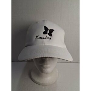 Imperial Kapalua The Island of Maui Butterfly Logo White Baseball Cap Hat Read